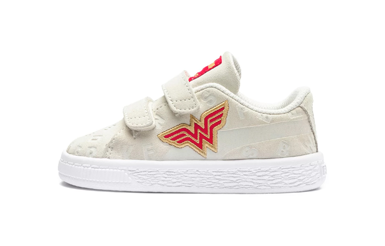 (Infant) Puma Suede All-Over Print V 'Justice League Cream'