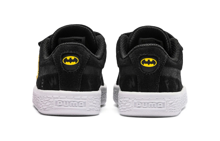 Lookbook (TD) プーマ スエード オールオーバープリント V 'ジャスティスリーグ ブラック' 366560-01