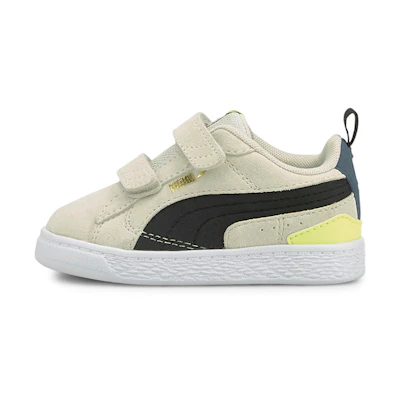 (Infant) Puma Suede Bloc 'Beige Velcro Low-Top Casual'