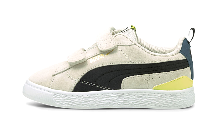 (Infant) Puma Suede Bloc 'White Black Yellow'