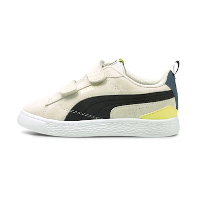 (Infant) Puma Suede Bloc 'White Black Yellow'