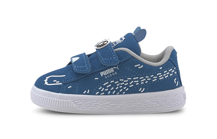 (Infant) Puma Suede Monster Family V Low-Top Casual Sneakers 'Blue Magic Tape' 371097-01