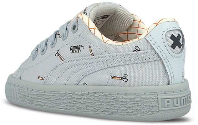 (Infant) Puma Tiny Cottons x Basket CVS 'White Low-Top Casual' 364560-01 Shop (Infant) Puma Tiny Cottons x Basket CVS 'White Low-Top Casual' 364560-01