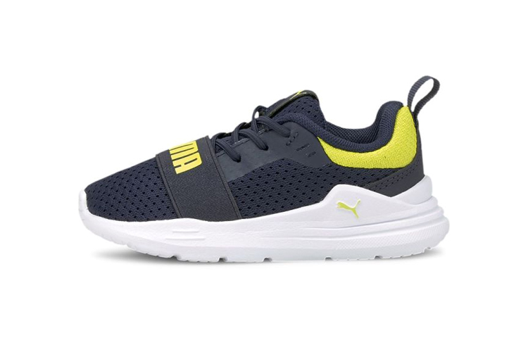 Buy (TD) 彪马Wired Run AC儿童运动鞋「深蓝黄」 374217-07