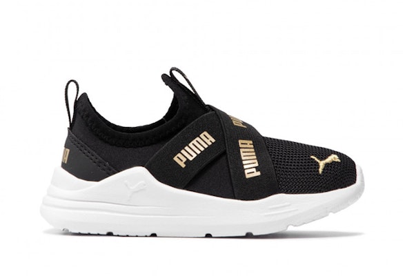 (Infant) Puma Wired Run Slip-On 'Black Gold' 381995-02 Order (Infant) Puma Wired Run Slip-On 'Black Gold' 381995-02