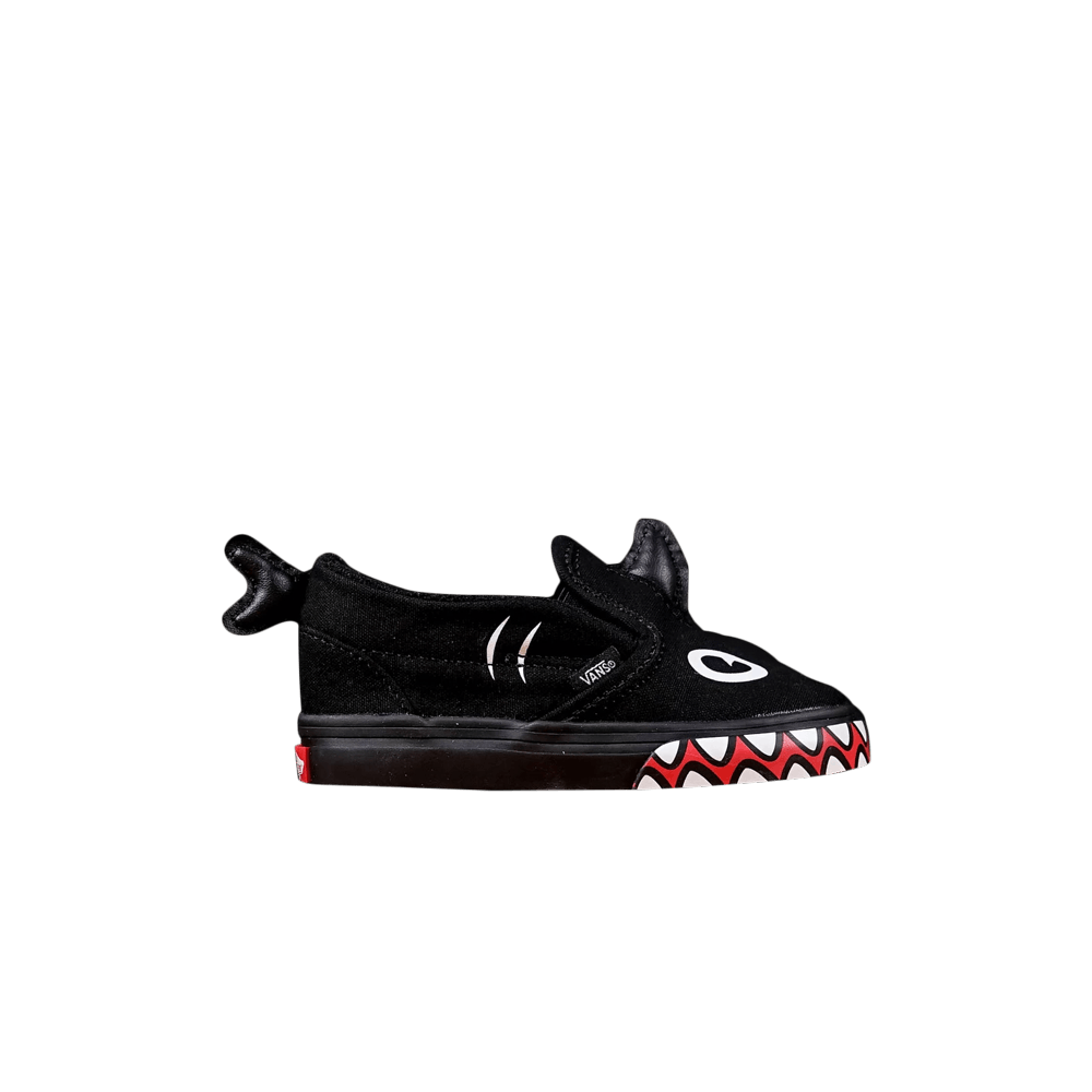 (Infant) Shark Week x Vans Slip-On V 'Black Red White' VN0A3488V4H