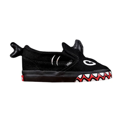 (Infant) Shark Week Vans Slip-On V 'Black Red White'