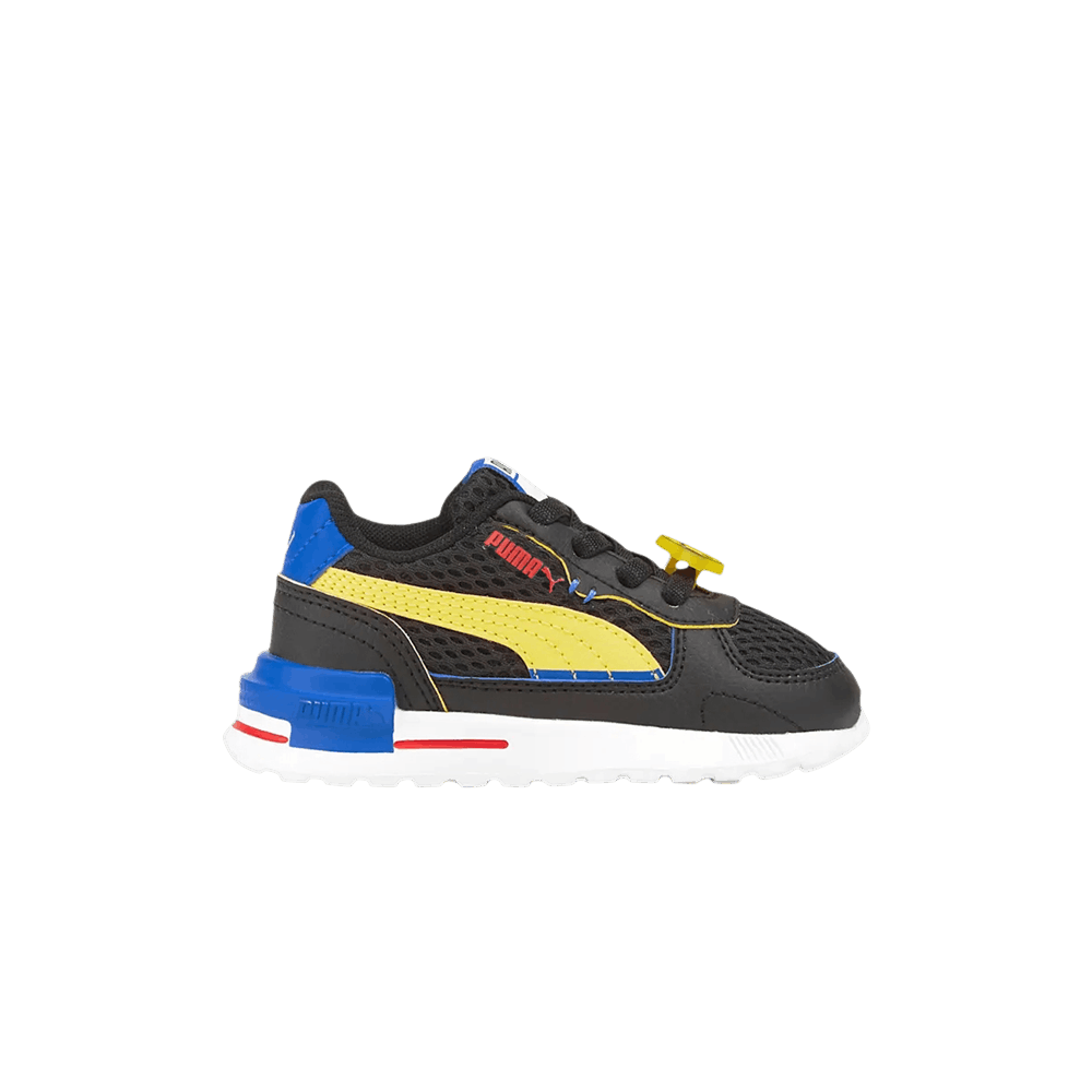 Buy （嬰兒）SmileyWorld 與 PUMA 聯名 Graviton '黑色豔黃色' 384493-02