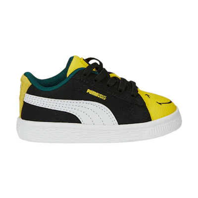 (Infant) SmileyWorld Puma Suede 'Black Vibrant Yellow'
