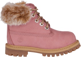(Infant) Timberland 6 Inch Premium 'Fur Collar - Dusty Rose' TB0A1TTW-K28 (Infant) Timberland 6 Inch Premium 'Fur Collar - Dusty Rose' TB0A1TTW-K28