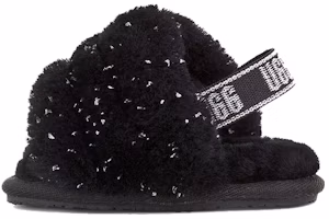 Buy UGG 閃耀金屬毛絨 休閒拖鞋 嬰幼兒 黑色