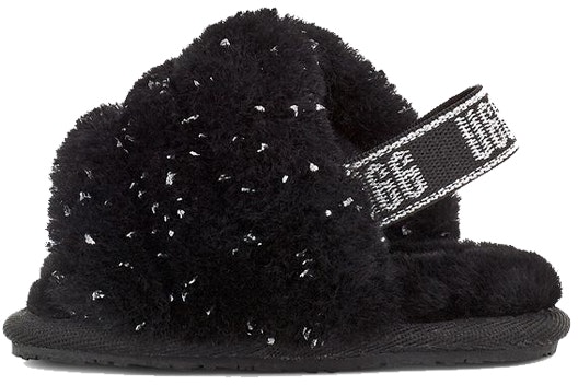 infant-ugg-fluff-yeah-metallic-sparkle-black-1125376-i-blk