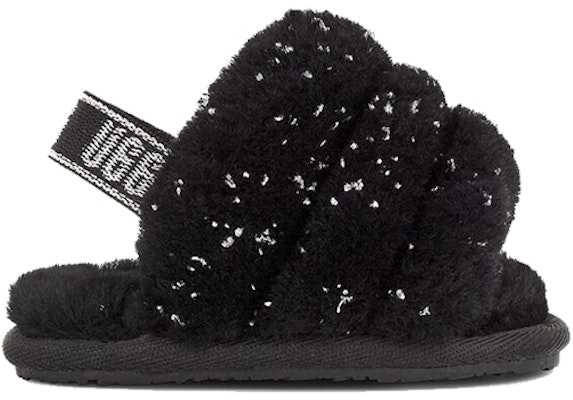 (Infant) UGG Fluff Yeah 'Metallic Sparkle Black' 1125376I-BLK Order (Infant) UGG Fluff Yeah 'Metallic Sparkle Black' 1125376I-BLK