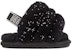 (Infant) UGG Fluff Yeah 'Metallic Sparkle Black' 1125376I-BLK