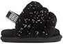 Order (Infant) UGG Fluff Yeah 'Metallic Sparkle Black' 1125376I-BLK
