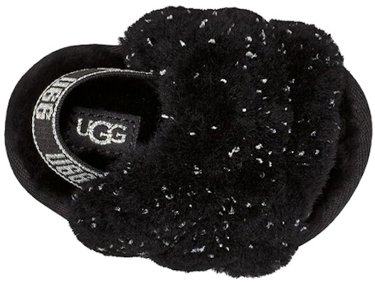 (Infant) UGG Fluff Yeah 'Metallic Sparkle Black' 1125376I-BLK Shop (Infant) UGG Fluff Yeah 'Metallic Sparkle Black' 1125376I-BLK