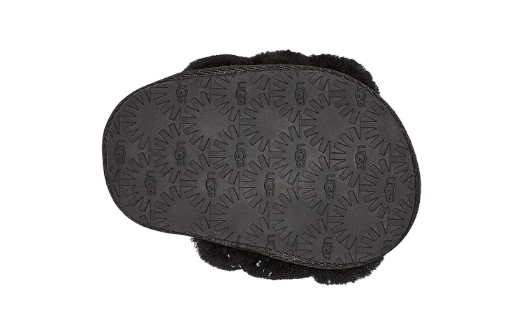 Purchase (Infant) UGG Fluff Yeah 'Metallic Sparkle Black' 1125376I-BLK