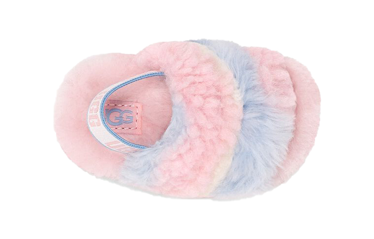 Shop (Infant) UGG Fluff Yeah Slide 'Cali Collage Pink' 1120115I-PRST