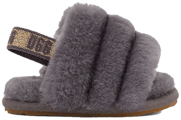 (Infant) UGG Fluff Yeah Slide 'Glitter Grey' 1116490I-SHA Order (Infant) UGG Fluff Yeah Slide 'Glitter Grey' 1116490I-SHA