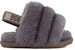 (TD) UGG Fluff Yeah Slide 'Glitter Kelabu' 1116490I-SHA
