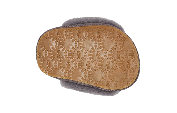Purchase (TD) UGG Fluff Yeah 亮片灰色拖鞋 1116490I-SHA