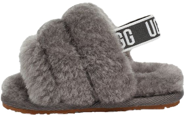 (Infant) UGG Fluff Yeah Slide 'Grey' 1098577I-CHRC Buy (Infant) UGG Fluff Yeah Slide 'Grey' 1098577I-CHRC