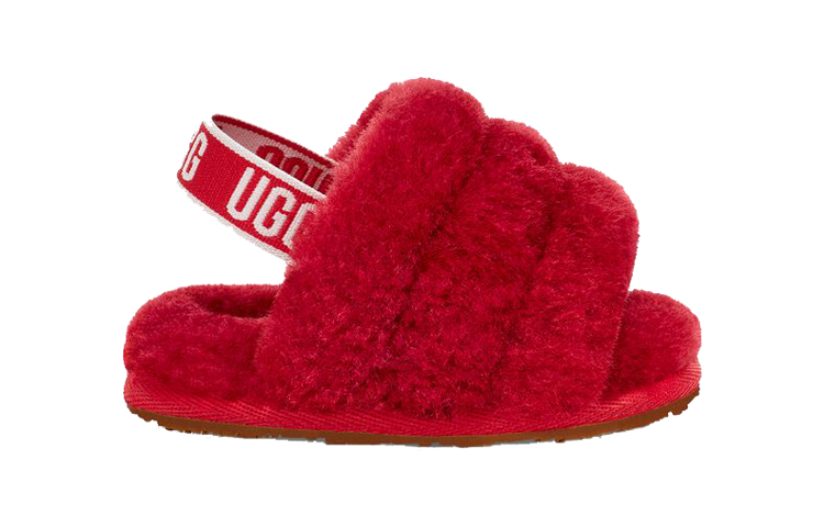Order (Infant) UGG Fluff Yeah Slide 'Red' 1098577I-RBRD