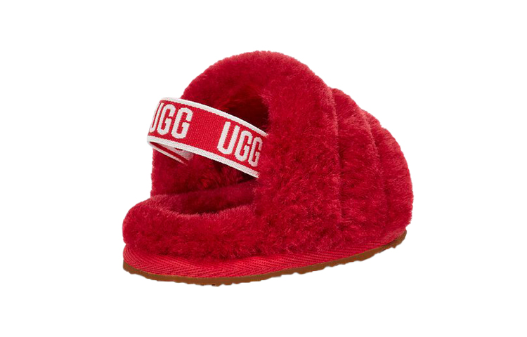 Lookbook (Infant) UGG Fluff Yeah Slide 'Red' 1098577I-RBRD