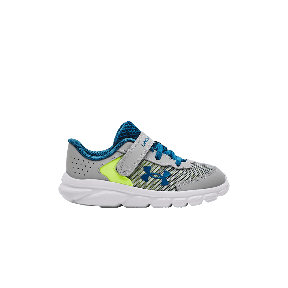 (Infant) Under Armour Assert 9 A 'Mod Grey High-Vis Yellow' 3024637-105