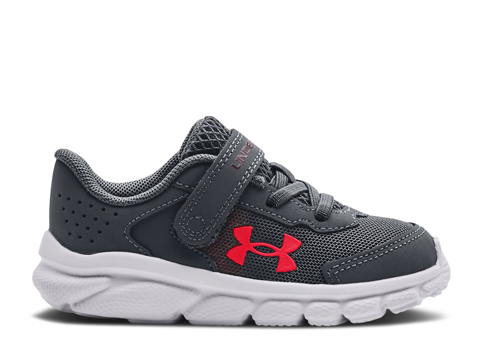 (Infant) Under Armour Assert 9 AC 'Pitch Grey Chestnut Red' 3024637-102