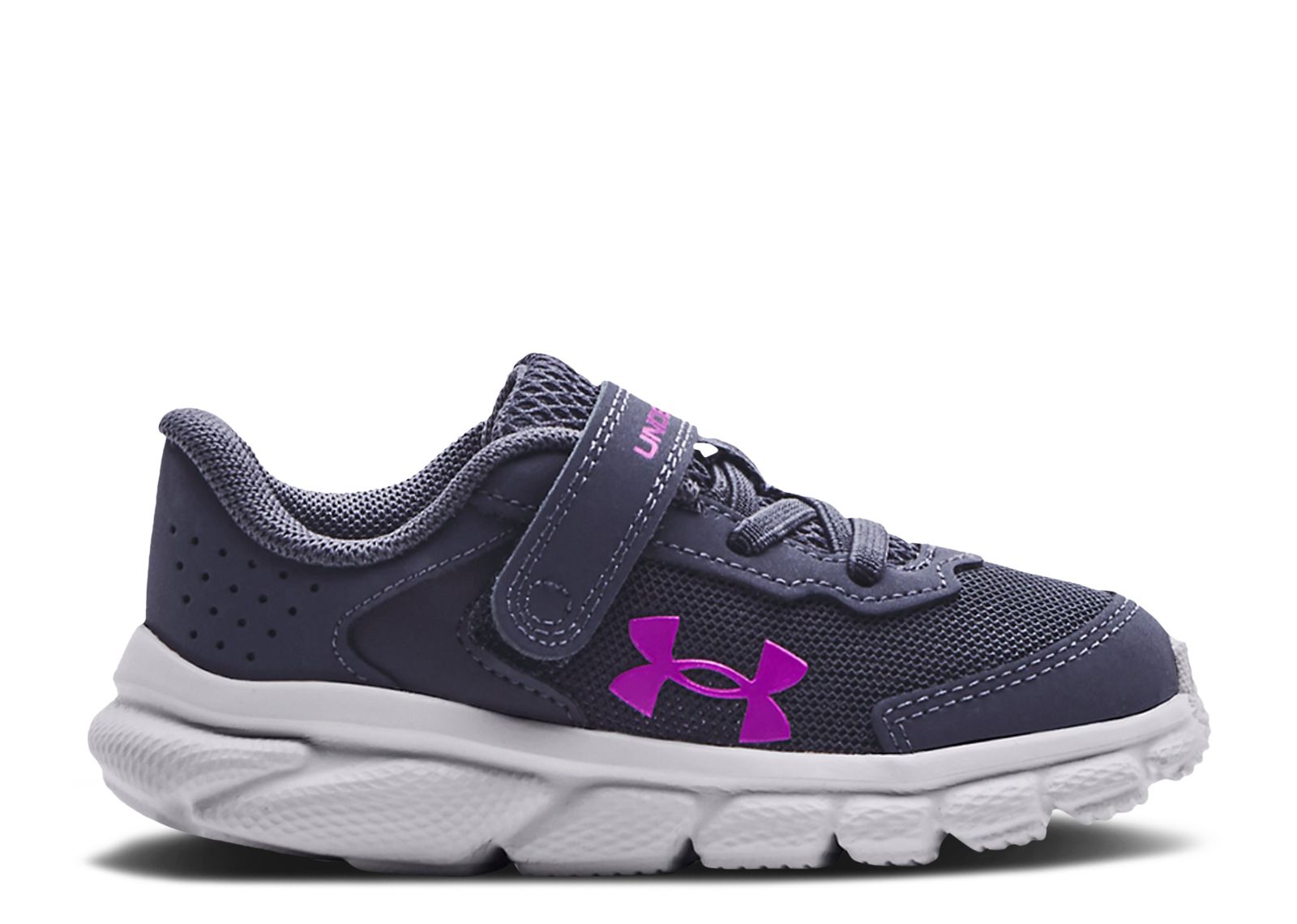(Infant) Under Armour Assert 9 AC 'Tempered Steel Pink Fog' 3024638-501