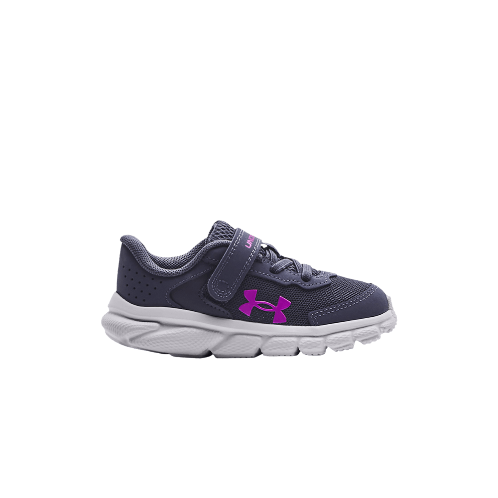 (Infant) Under Armour Assert 9 AC 'Tempered Steel Pink Fog' 3024638-501