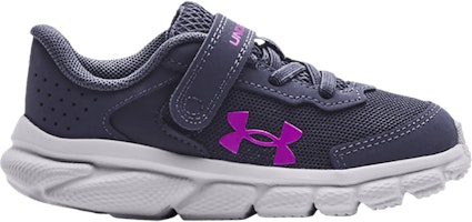 (Infant) Under Armour Assert 9 AC 'Tempered Steel Pink Fog' 3024638-501 (Infant) Under Armour Assert 9 AC 'Tempered Steel Pink Fog' 3024638-501