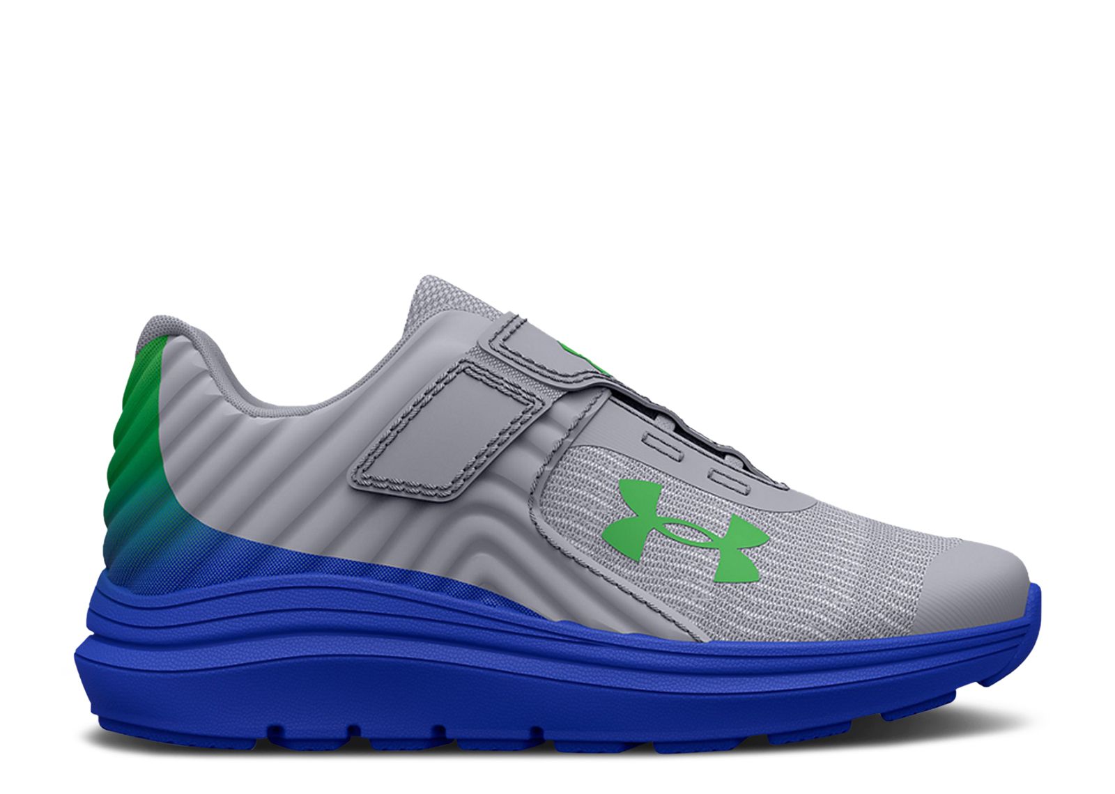 (Infant) Under Armour Outhustle Printed 'Mod Grey Versa Blue' 3025873-103