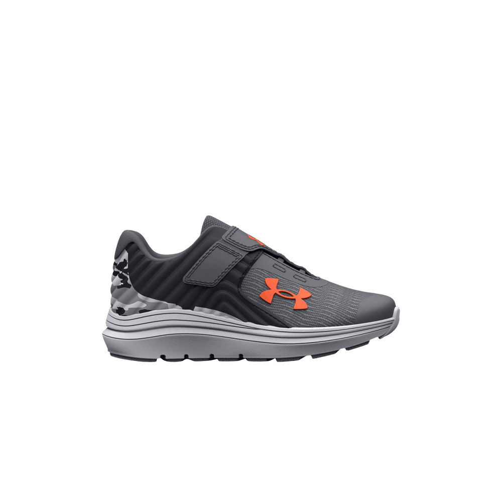 (Infant) Under Armour Outhustle Printed 'Pitch Grey Orange Camo' 3025873-102