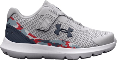 (Infant) Under Armour Surge 3 Printed 'Halo Grey Red Camo' 3026691-101 (Infant) Under Armour Surge 3 Printed 'Halo Grey Red Camo' 3026691-101