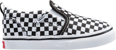 (Infant) Vans Asher V 'Checkers - Black White' VN000XE9543 (Infant) Vans Asher V 'Checkers - Black White' VN000XE9543
