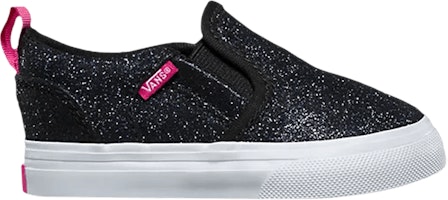 (Infant) Vans Asher V 'Glitter Black' VN0A38E2831 (Infant) Vans Asher V 'Glitter Black' VN0A38E2831