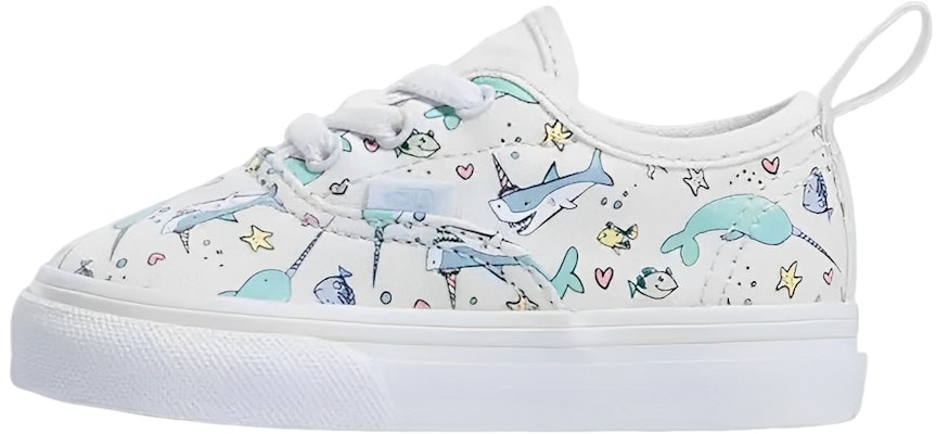 (Infant) Vans Authentic Elastic 'Shark Party' VN0A4BUYWHL Buy (Infant) Vans Authentic Elastic 'Shark Party' VN0A4BUYWHL