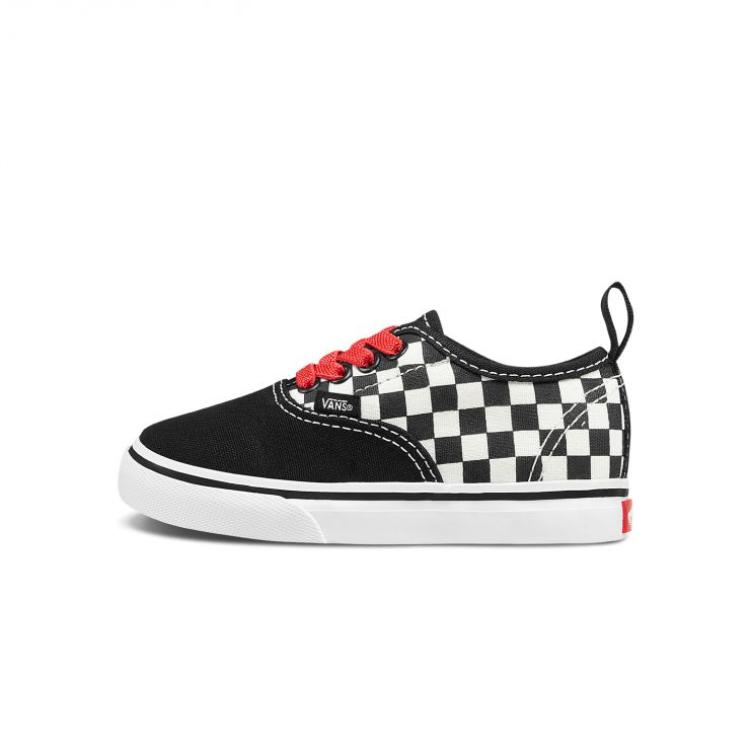 (Infant) Vans Authentic Elastic Lace 'Checkerboard - Black' VN0A38E8U3Z
