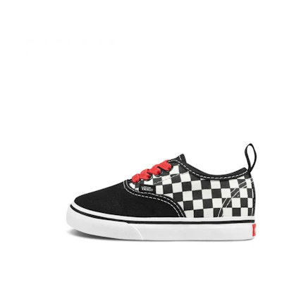 (Infant) Vans Authentic Elastic Lace 'Checkerboard - Black'