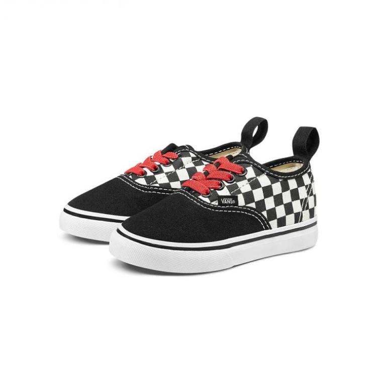 Order (TD) Vans Authentic Elastic Lace ''Checkerboard - Zwart'' VN0A38E8U3Z