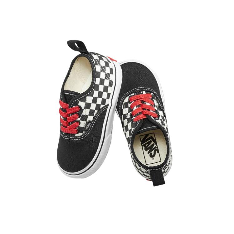 Shop (TD) Vans Authentic Elastic Lace ''Checkerboard - Zwart'' VN0A38E8U3Z