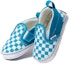 Shop Vans Checkerboard Slip-On V Crib Blue VN0A2XSLW3V
