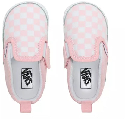 반스 체커보드 슬립온 V 크립 핑크 (Vans Checkerboard Slip-On V Crib Pink) VN0A2XSL04E Lookbook 반스 체커보드 슬립온 V 크립 핑크 (Vans Checkerboard Slip-On V Crib Pink) VN0A2XSL04E