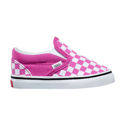 (Infant) Vans Classic Slip-On 'Checkerboard - Raspberry Rose'