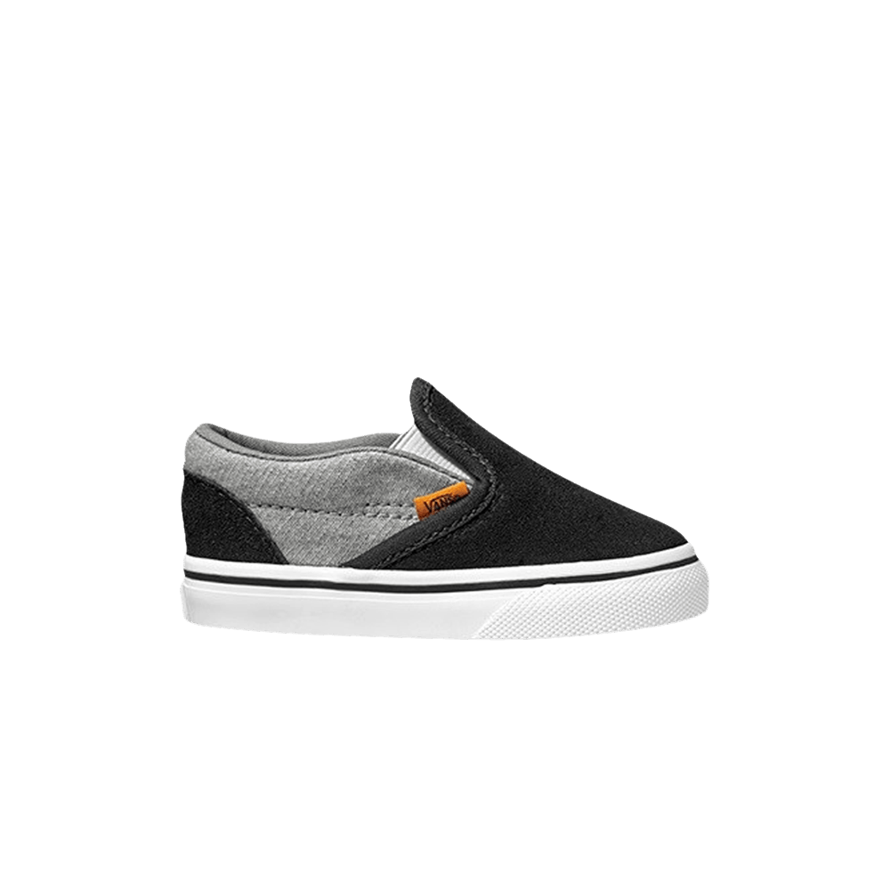 Buy (TD) Vans Clásicas Sin Cordones 'Gris Negro' VN000EX8U46
