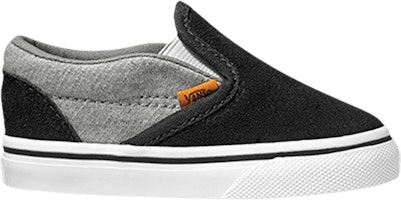 (Infant) Vans Classic Slip-On 'Grey Black' VN000EX8U46 (Infant) Vans Classic Slip-On 'Grey Black' VN000EX8U46