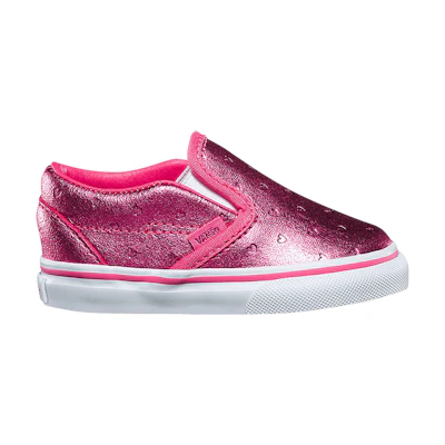 (Infant) Vans Classic Slip-On 'Metallic Hearts'