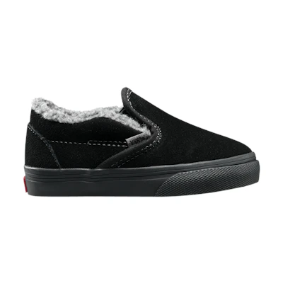 (Infant) Vans Classic Slip-On 'Sherpa - Black'